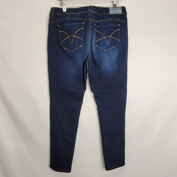 Vigoss VGS Dark Wash Skinny Cropped Denim Jeans - Picture 8 of 14